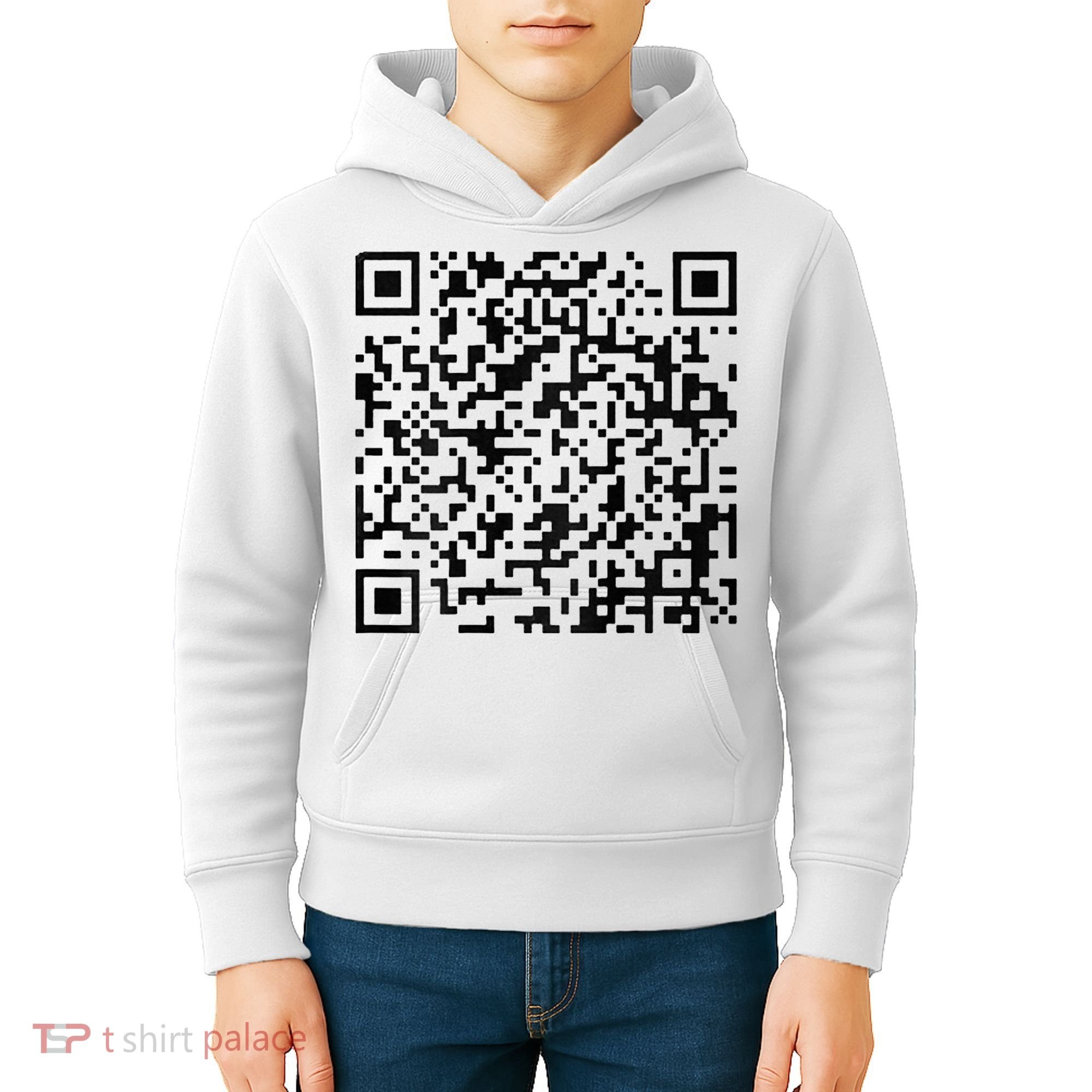 Funny Qr President Trump 4547 Trump Dancing Code Kids Hoodie