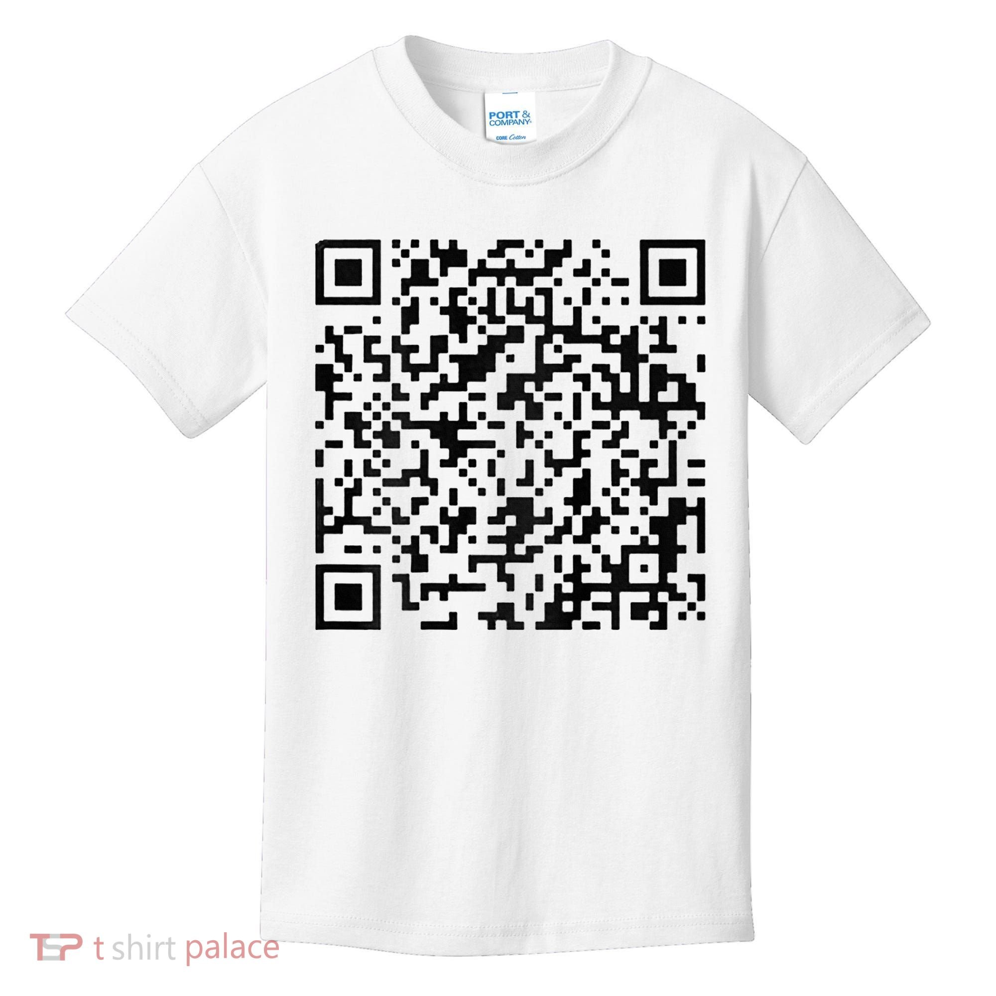 Funny Qr President Trump 4547 Trump Dancing Code Kids T-Shirt