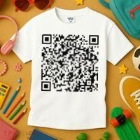 Funny Qr President Trump 4547 Trump Dancing Code Kids T-Shirt thumb 3