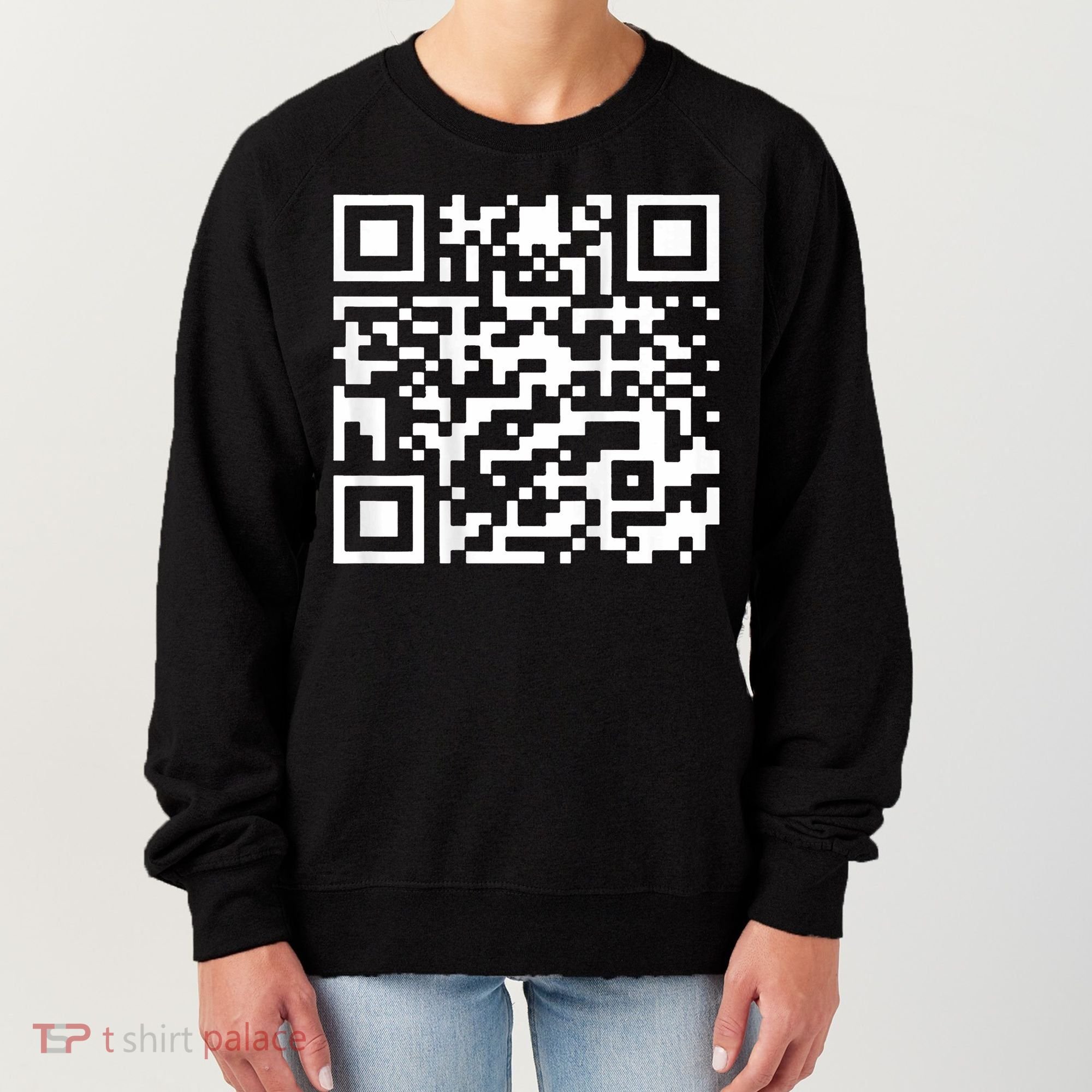 Funny Qr President Trump 45 47 Trump Dancing Code Women's Sweatshirt