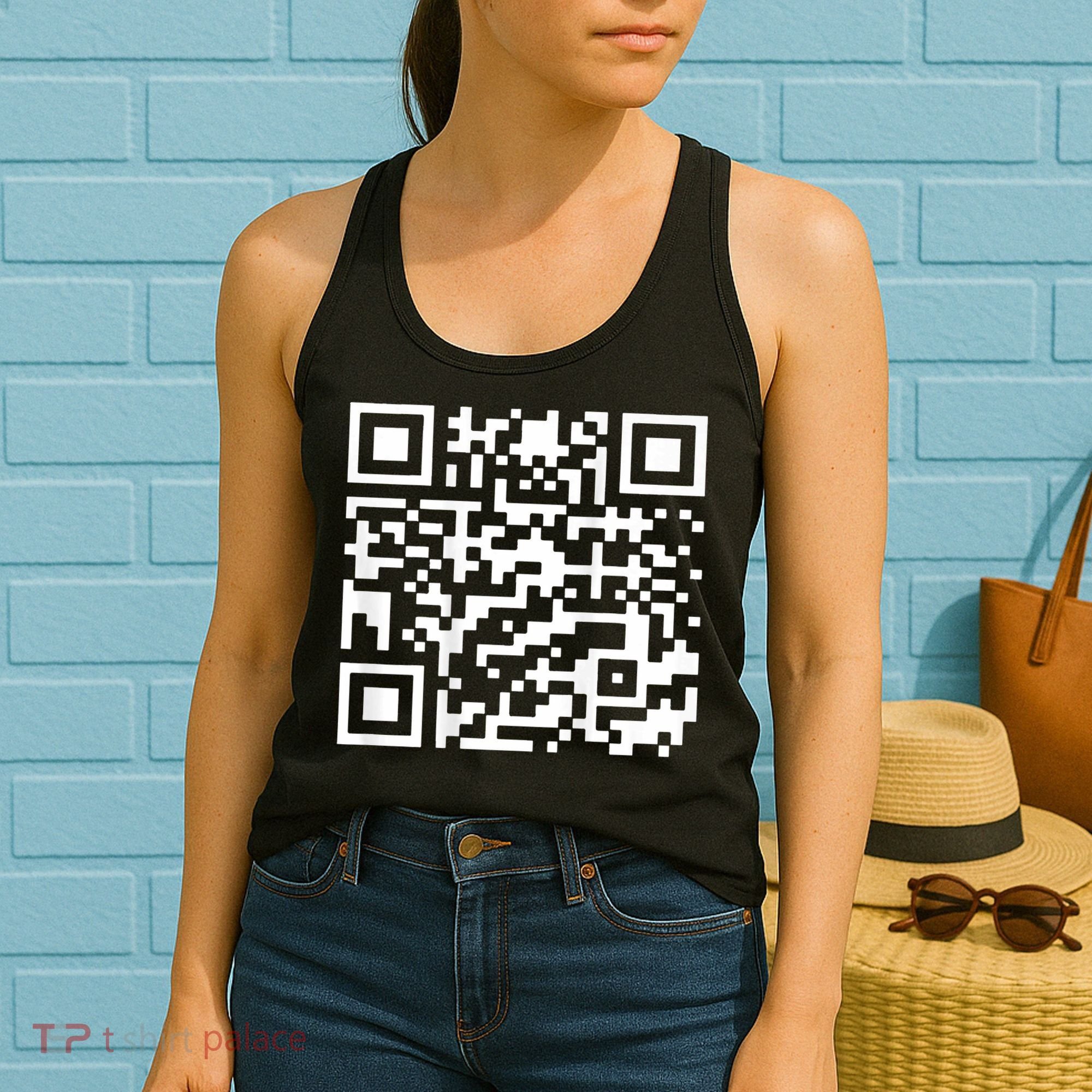 Funny Qr President Trump 45 47 Trump Dancing Code Women's Tank Top