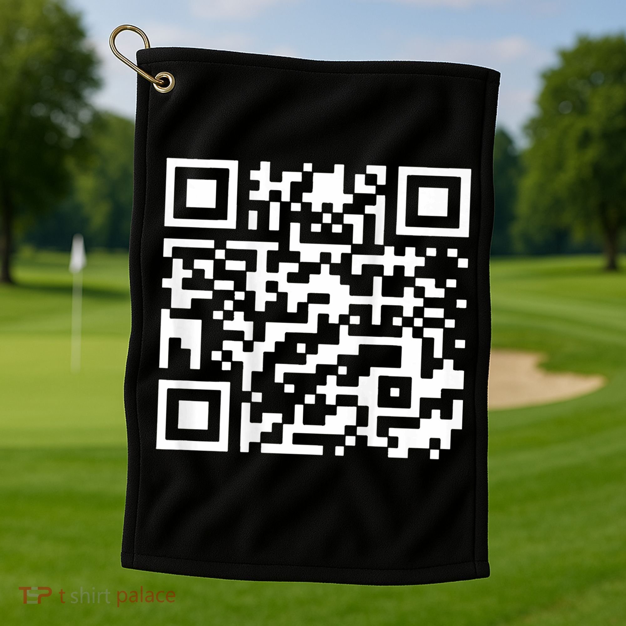 Funny Qr President Trump 45 47 Trump Dancing Code Golf Towel
