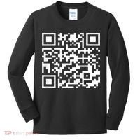 Funny Qr President Trump 45 47 Trump Dancing Code Kids Long Sleeve Shirt thumb 0
