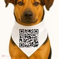 Funny Qr President Trump 45/47 Trump Dancing Code USA-Made Doggie Bandana thumb 1