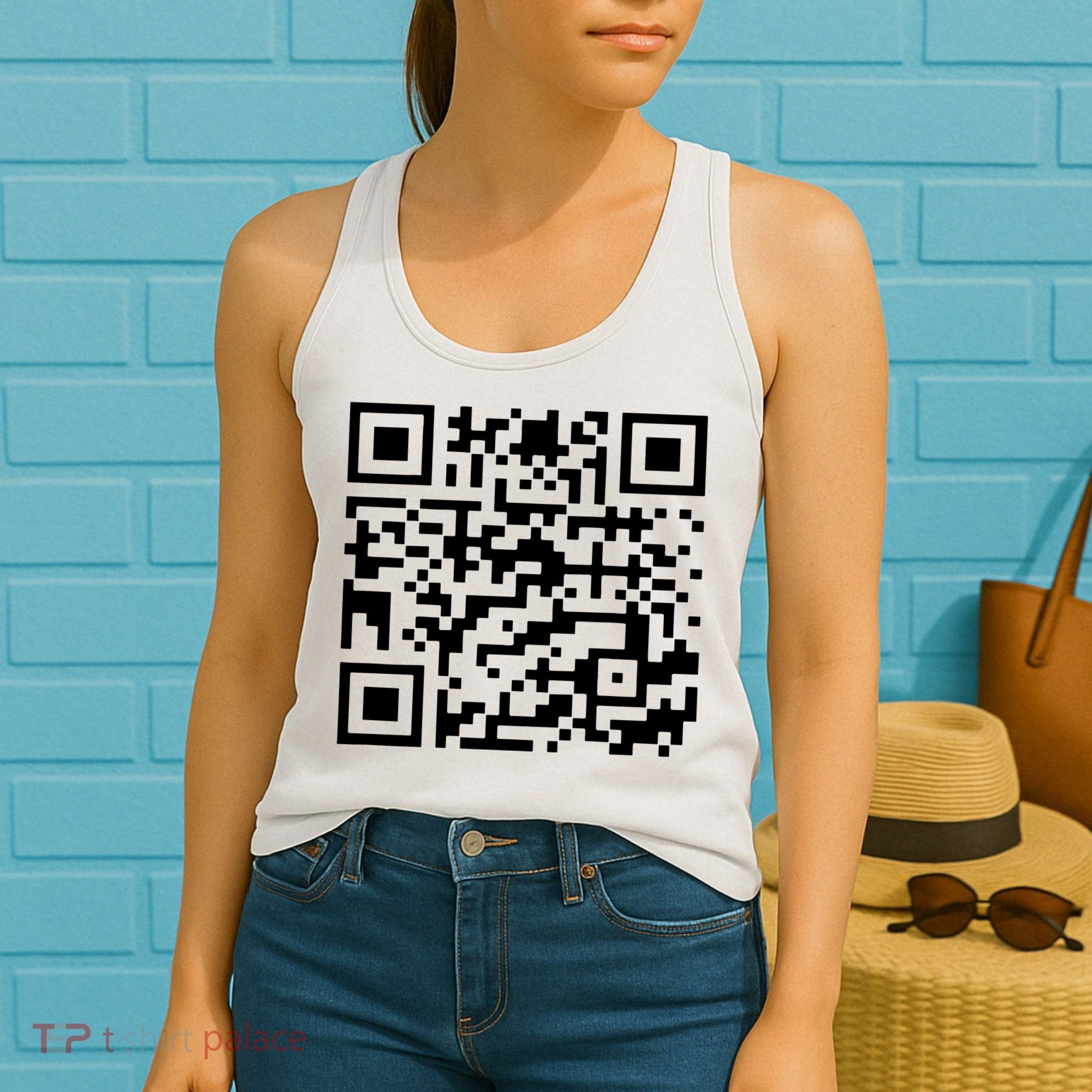 Funny Qr President Trump 45/47 Trump Dancing Code Women's Tank Top