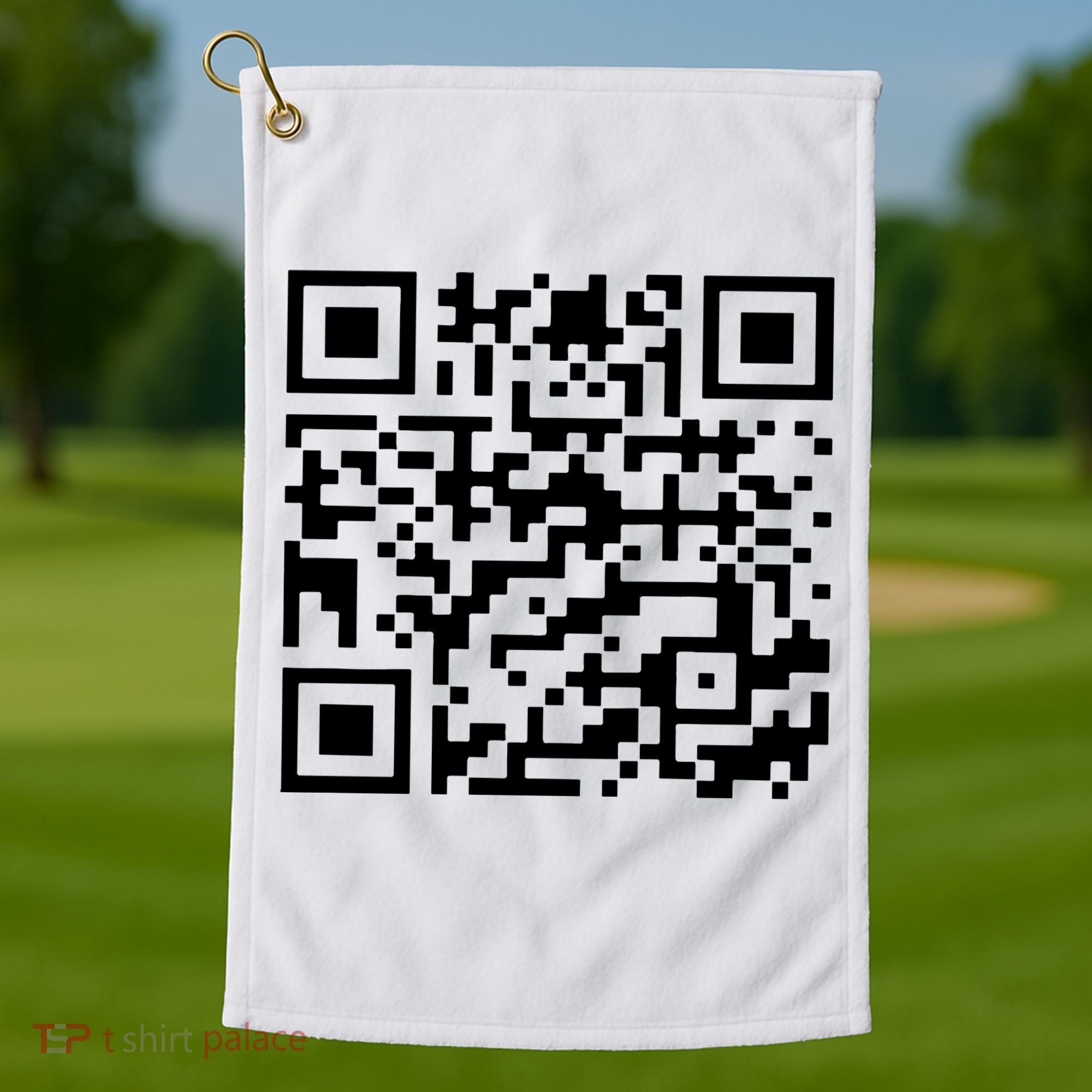 Funny Qr President Trump 45/47 Trump Dancing Code Golf Towel