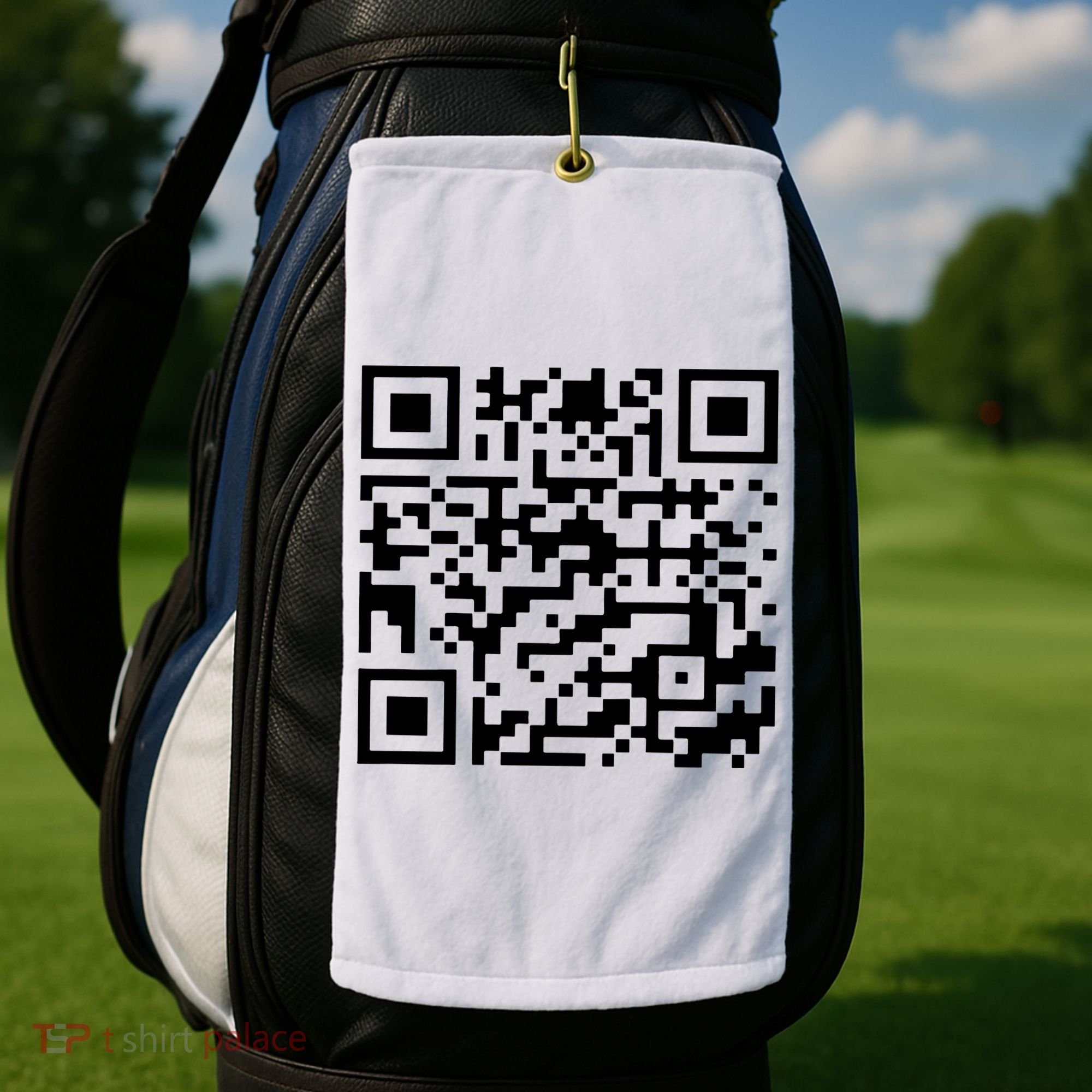 Funny Qr President Trump 45/47 Trump Dancing Code Golf Towel