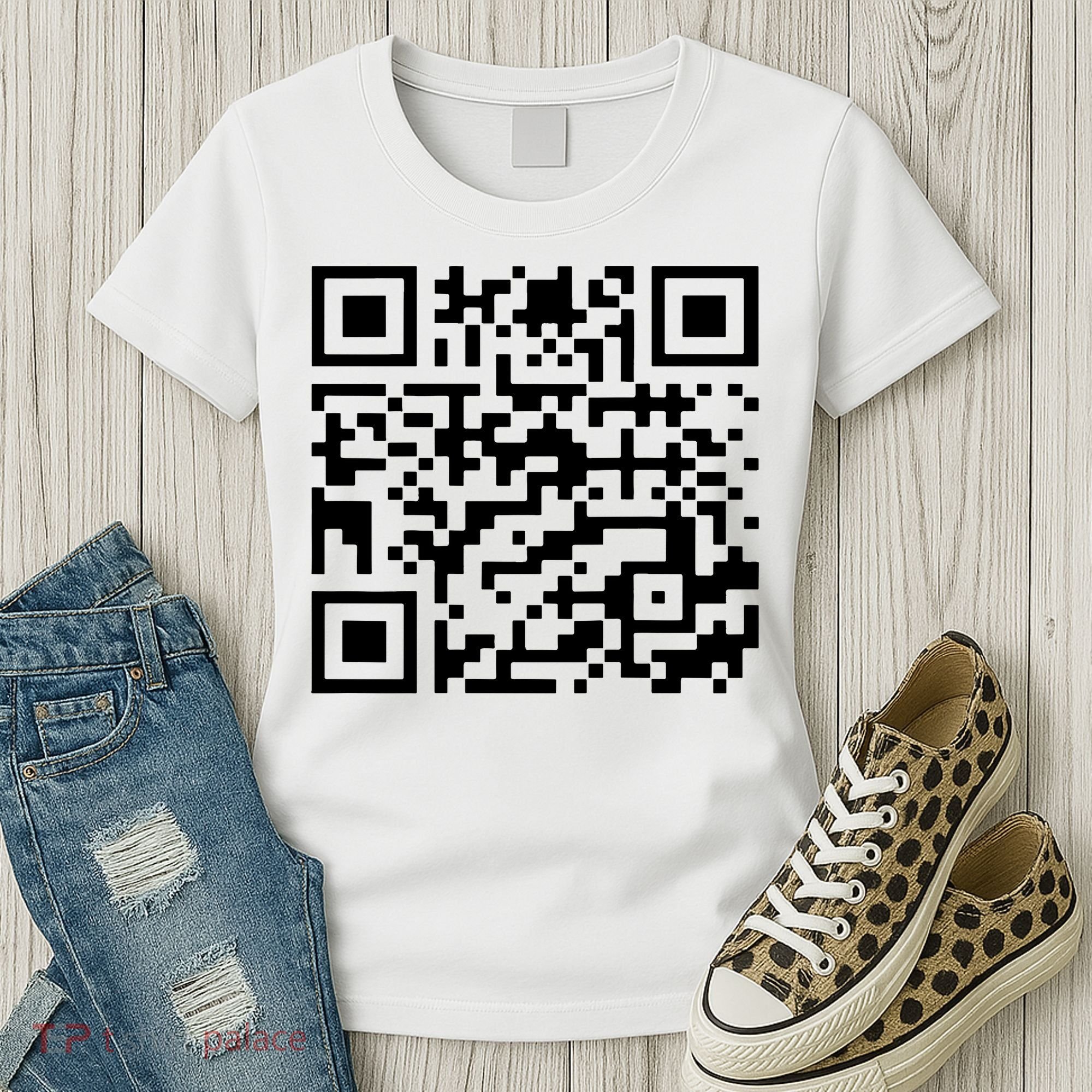 Funny Qr President Trump 45/47 Trump Dancing Code Women's T-Shirt