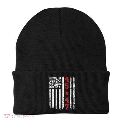Funny Qr President Trump Dance Code Beanie