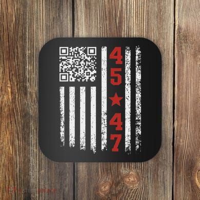 Funny Qr President Trump Dance Code Coaster