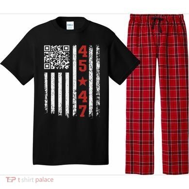 Funny Qr President Trump Dance Code Pajama Set