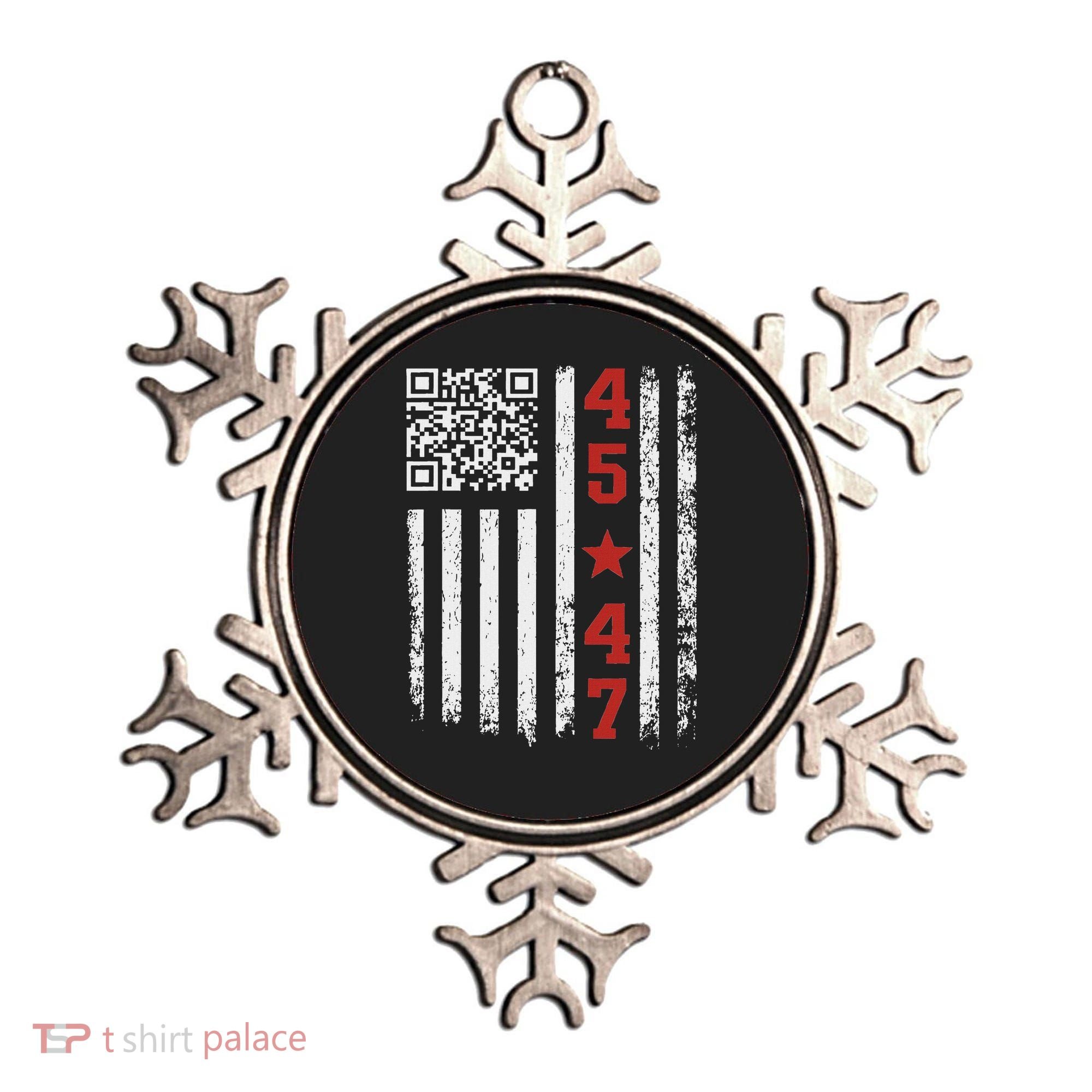 Funny Qr President Trump Dance Code Ornament