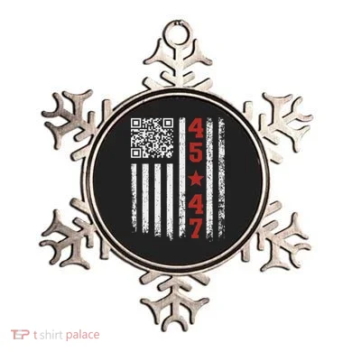 Funny Qr President Trump Dance Code Ornament