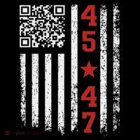 Funny Qr President Trump Dance Code Ornament thumb 1