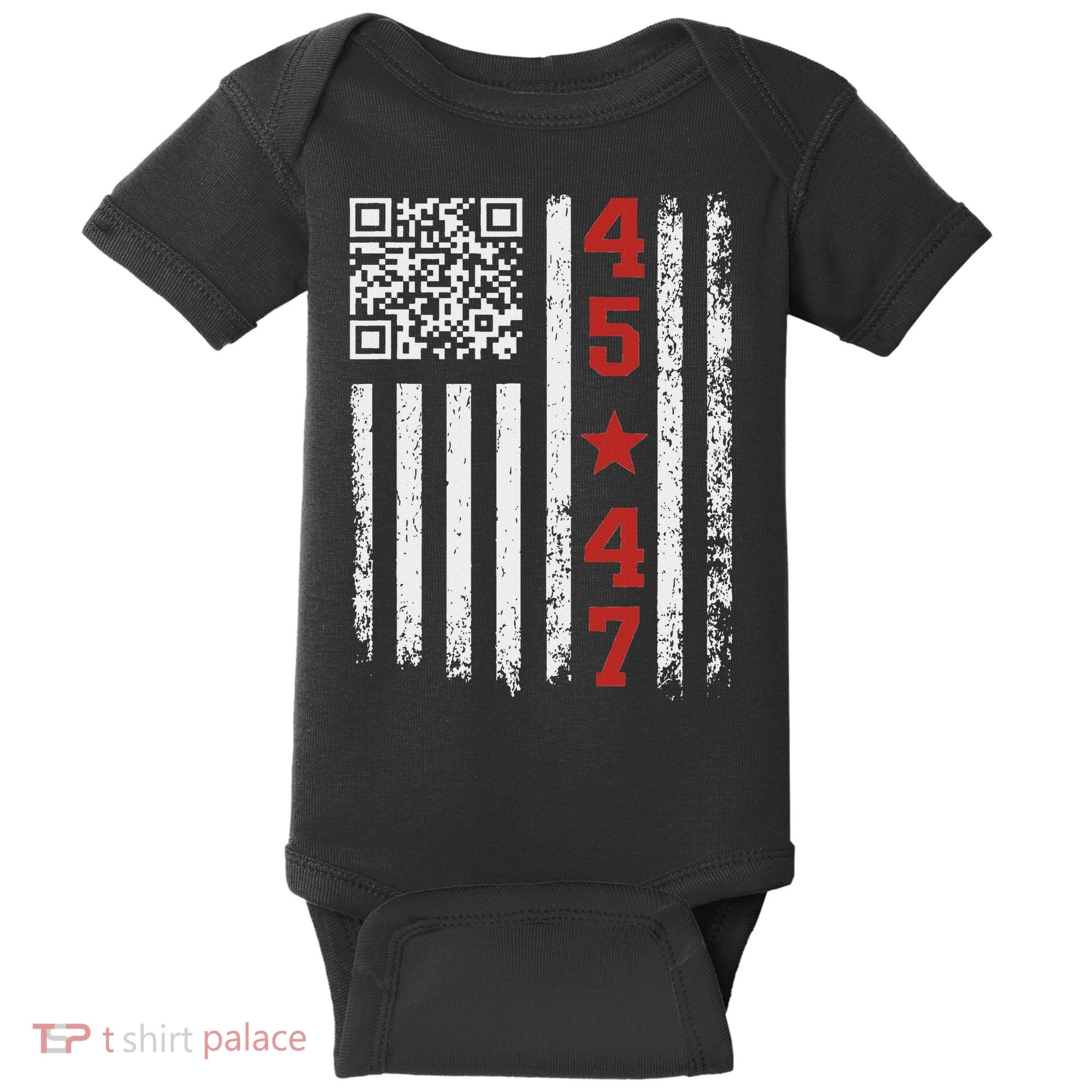 Funny Qr President Trump Dance Code Baby Bodysuit