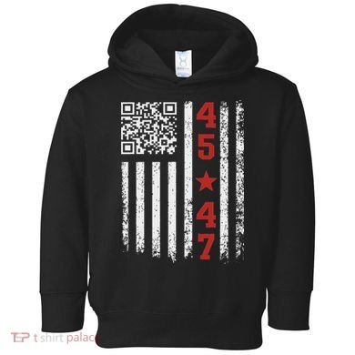 Funny Qr President Trump Dance Code Toddler Hoodie