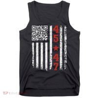 Funny Qr President Trump Dance Code Tank Top thumb 0