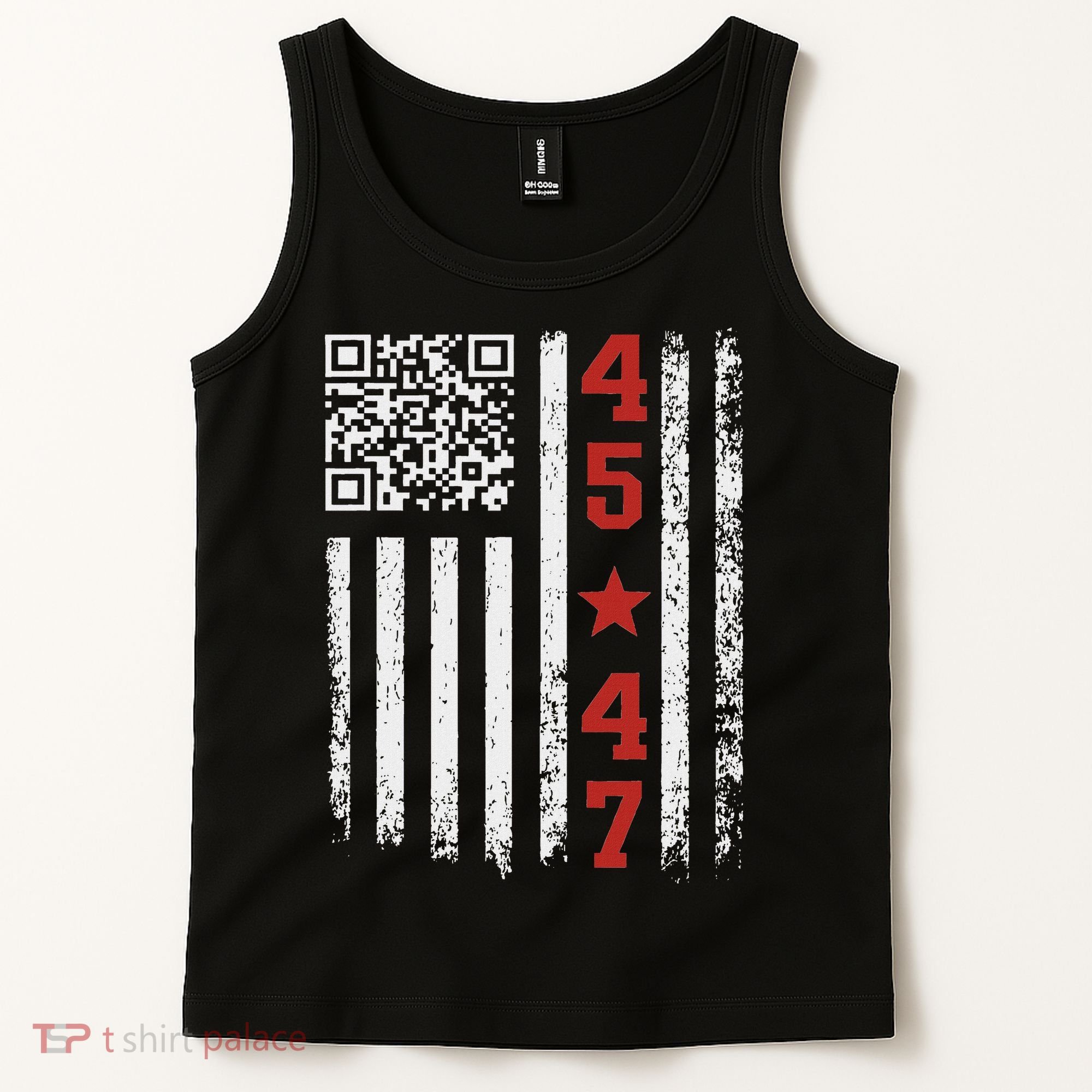 Funny Qr President Trump Dance Code Tank Top