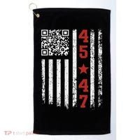 Funny Qr President Trump Dance Code Golf Towel thumb 0