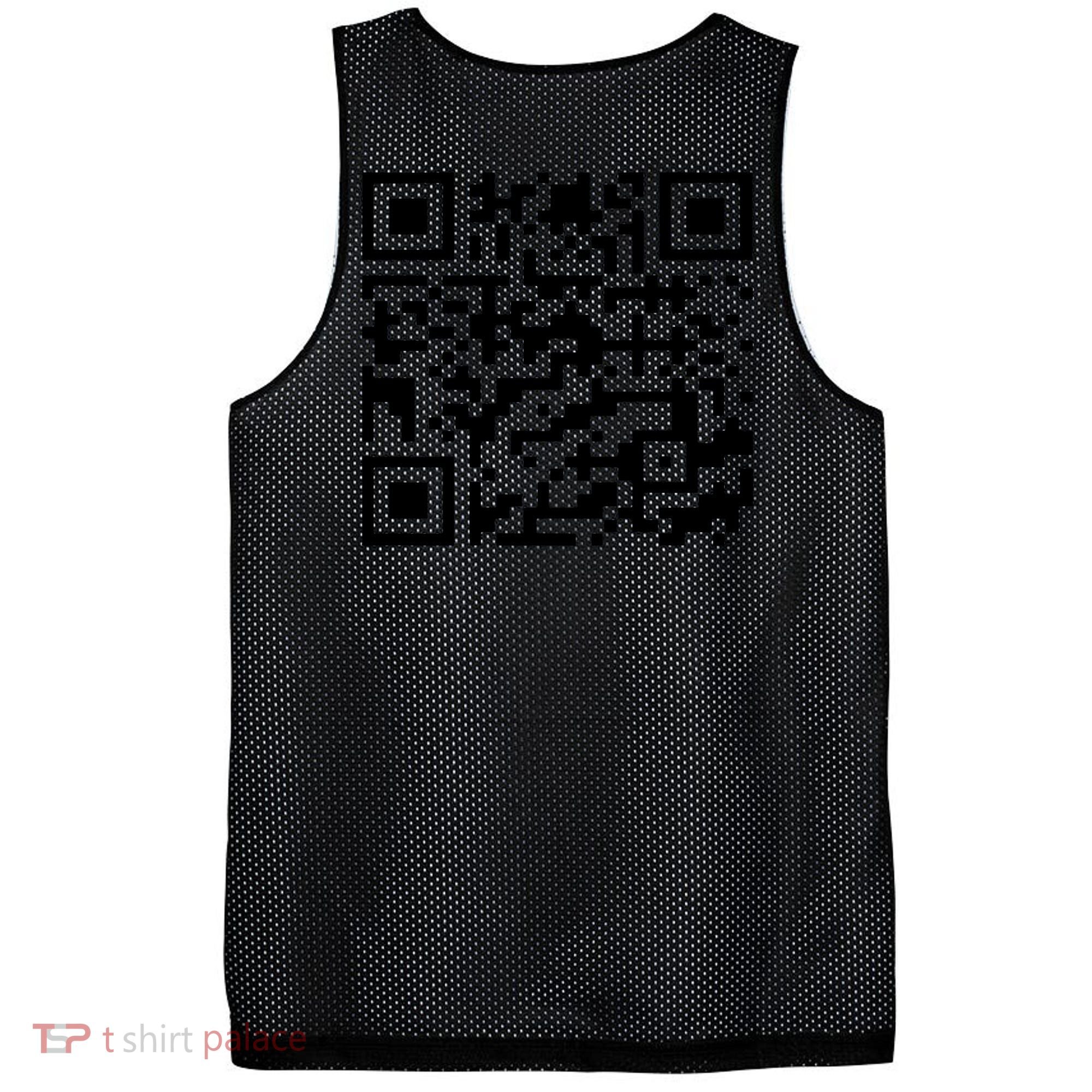 Funny Qr President Trump 45/47 Trump Dancing Code (Back) Mesh Reversible Basketball Jersey Tank