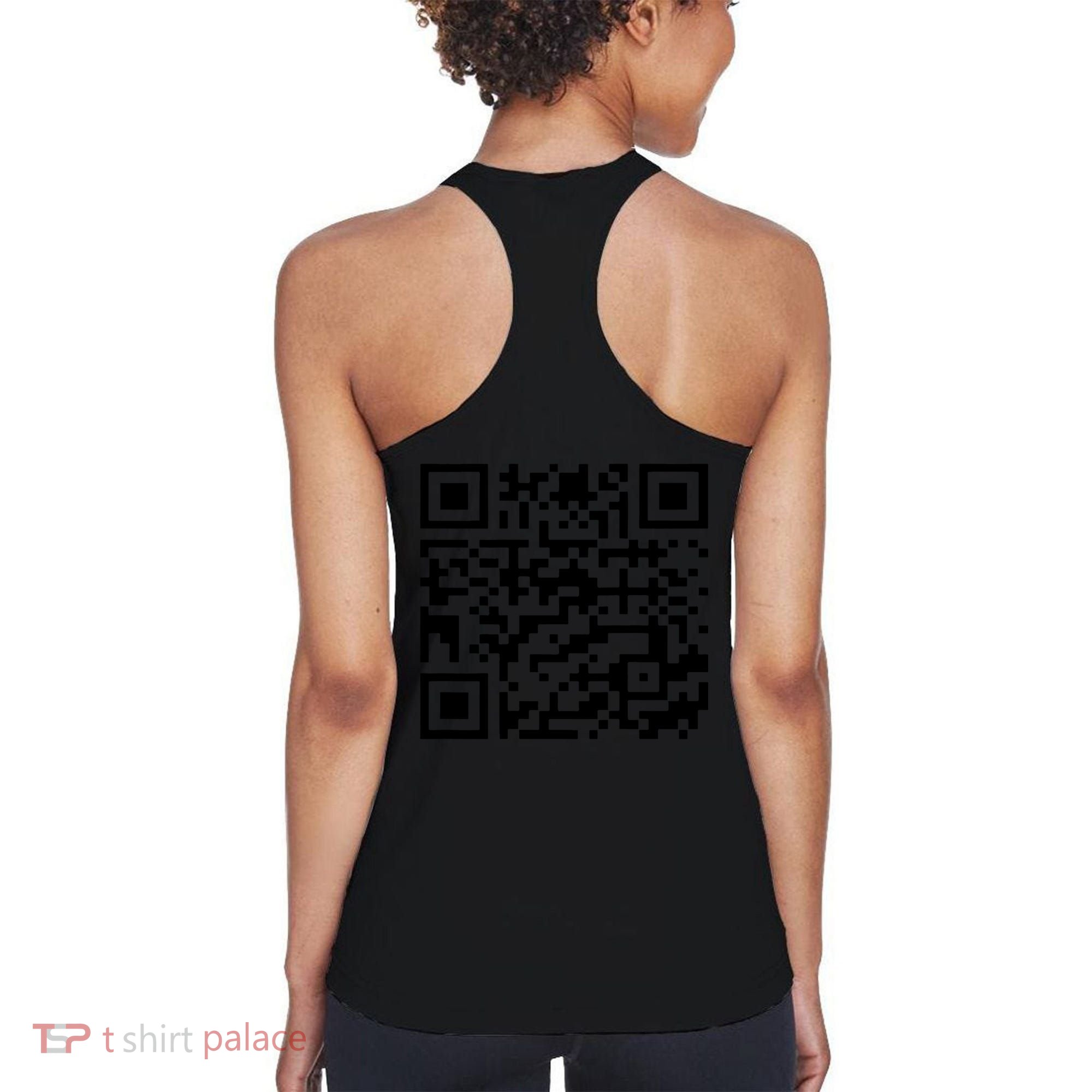 Funny Qr President Trump 45/47 Trump Dancing Code (Back) Women's Tank Top