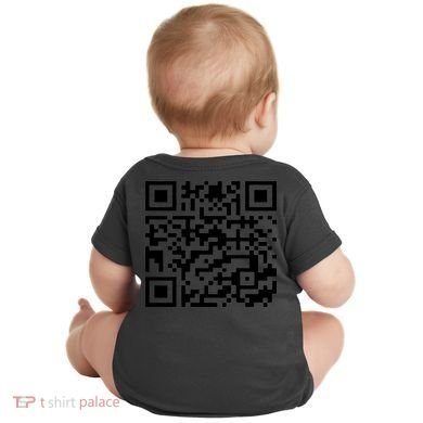 Funny Qr President Trump 45/47 Trump Dancing Code (Back) Baby Bodysuit back