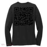 Funny Qr President Trump 45/47 Trump Dancing Code (Back) Women's Long Sleeve Shirt thumb 0