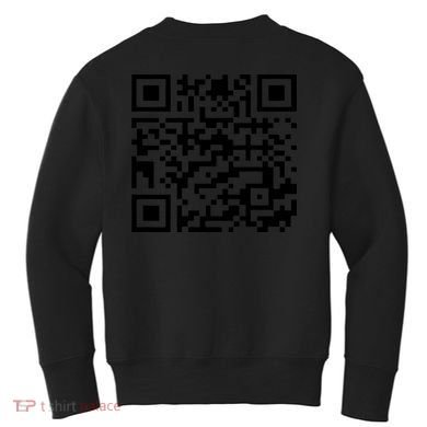 Funny Qr President Trump 45/47 Trump Dancing Code (Back) Kids Sweatshirt back