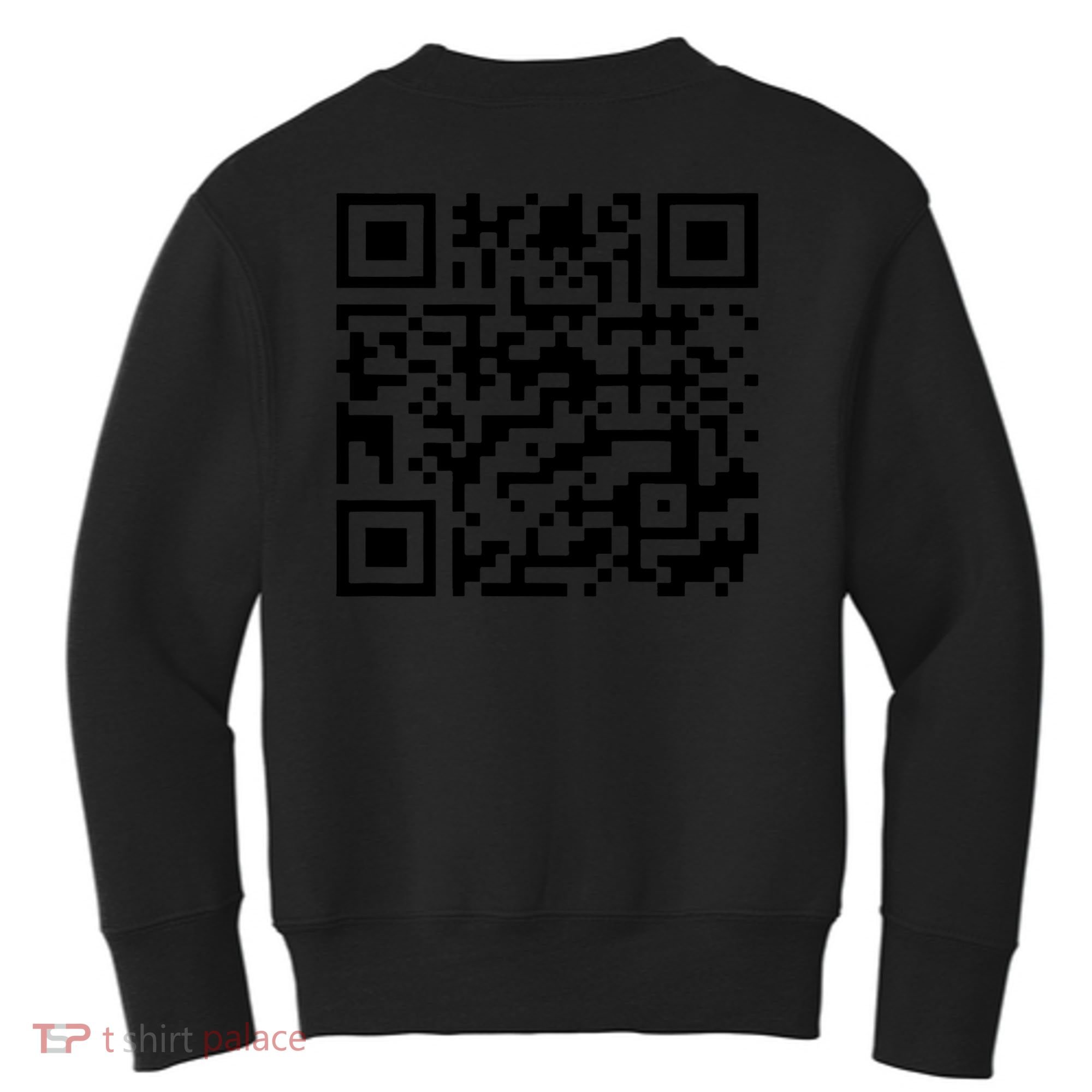 Funny Qr President Trump 45/47 Trump Dancing Code (Back) Kids Sweatshirt