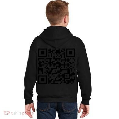 Funny Qr President Trump 45/47 Trump Dancing Code (Back) Kids Hoodie back