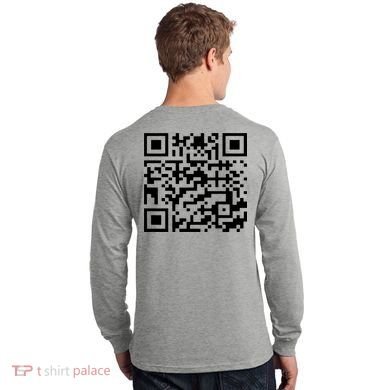 Funny Qr President Trump 45/47 Trump Dancing Code (Back) Long Sleeve Shirt back