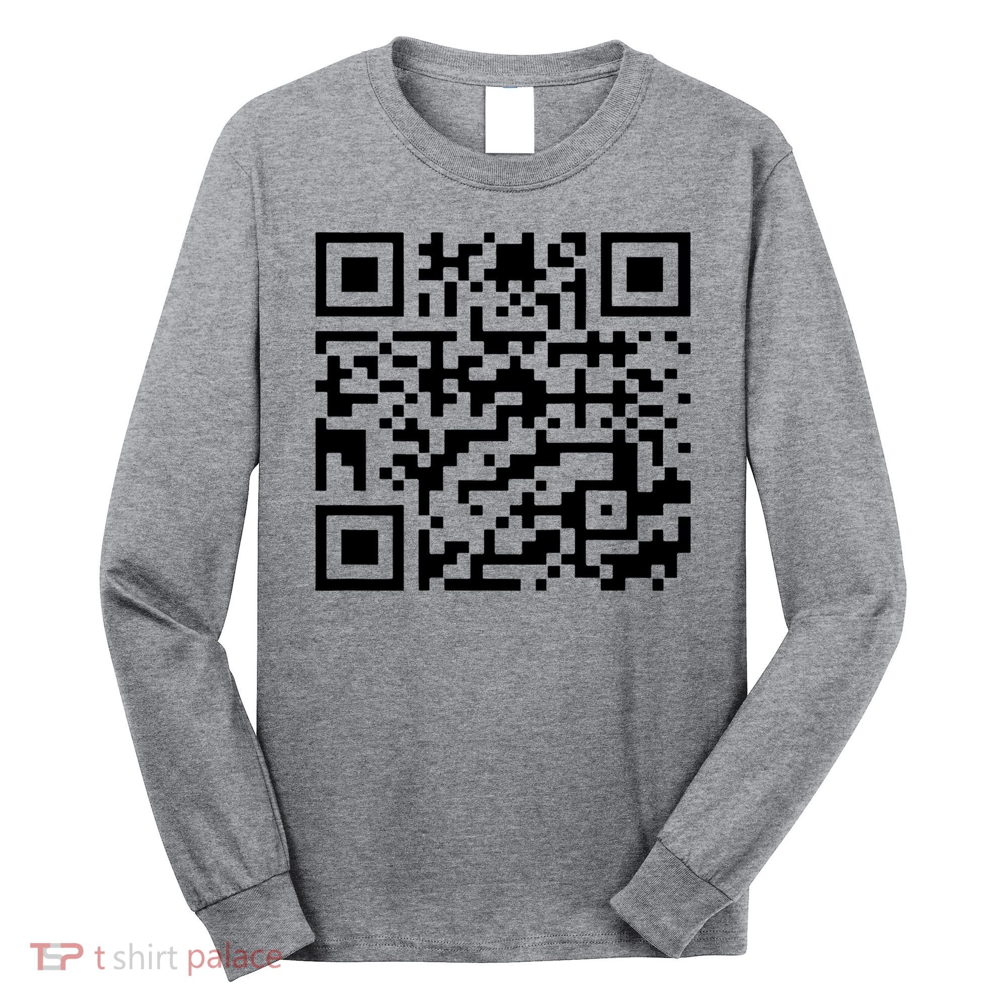 Funny Qr President Trump 45/47 Trump Dancing Code (Back) Long Sleeve Shirt