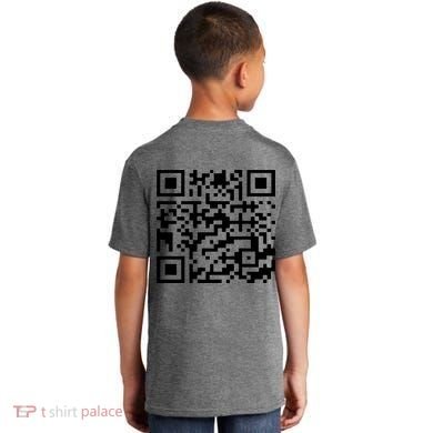 Funny Qr President Trump 45/47 Trump Dancing Code (Back) Kids T-Shirt back