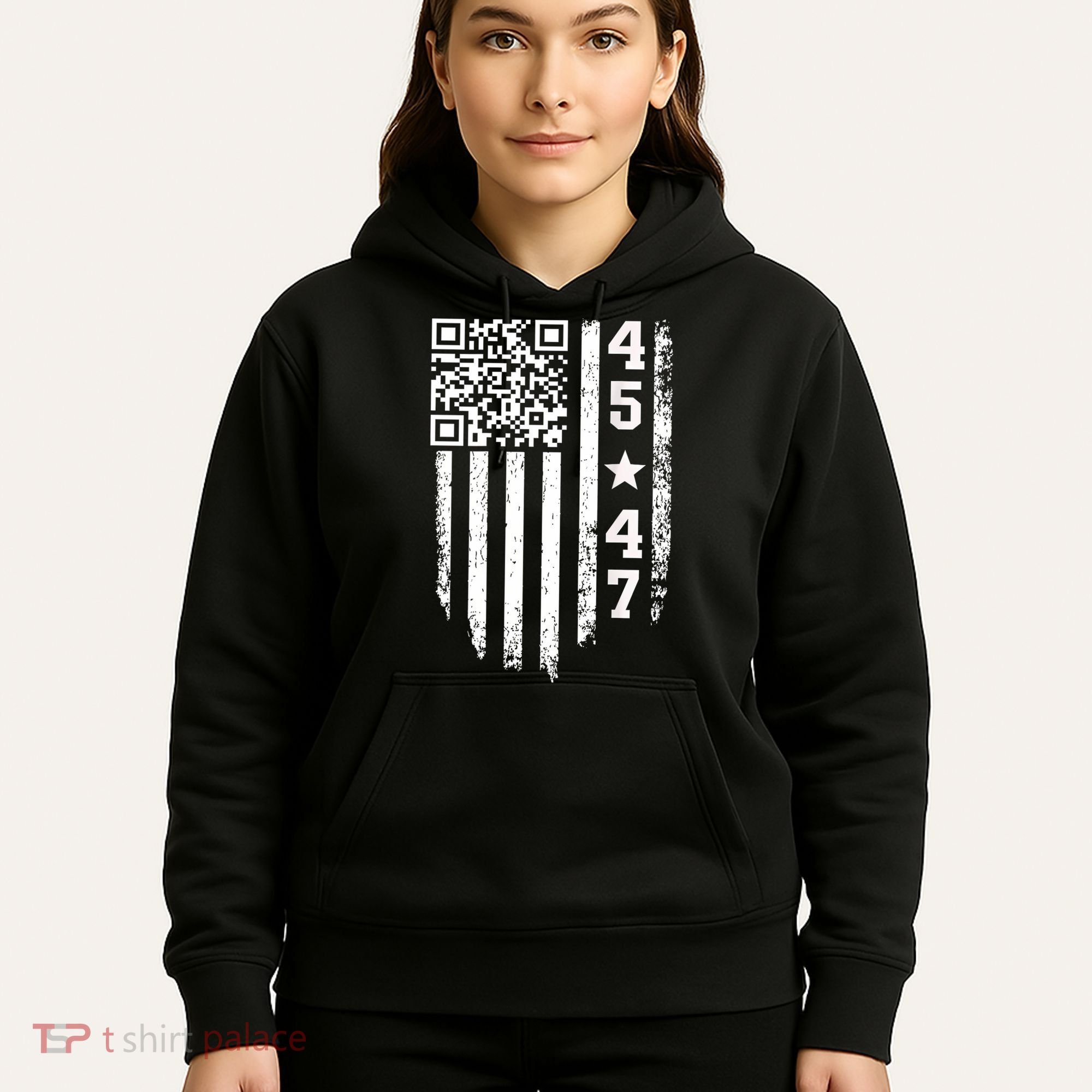 Funny Qr President Trump 4547 Trump Dancing Code Hoodie