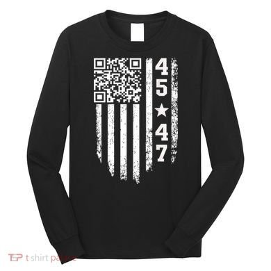 Funny Qr President Trump 4547 Trump Dancing Code Long Sleeve Shirt
