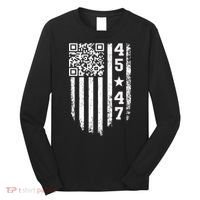 Funny Qr President Trump 4547 Trump Dancing Code Long Sleeve Shirt thumb 0