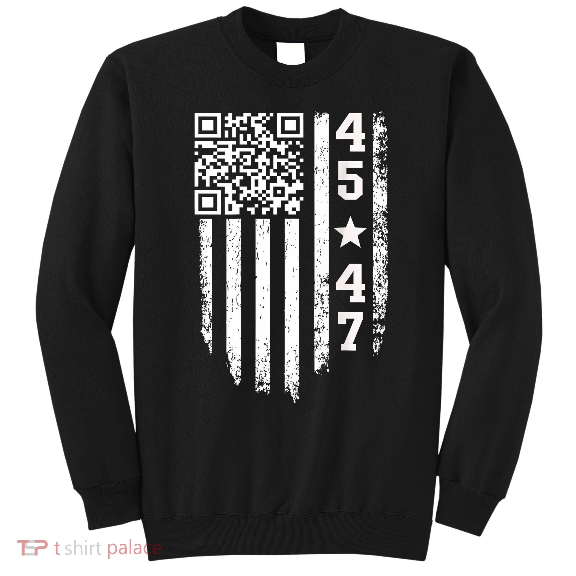 Funny Qr President Trump 4547 Trump Dancing Code Sweatshirt