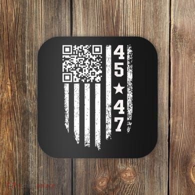 Funny Qr President Trump 4547 Trump Dancing Code Coaster