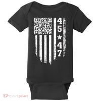 Funny Qr President Trump 4547 Trump Dancing Code Baby Bodysuit thumb 0