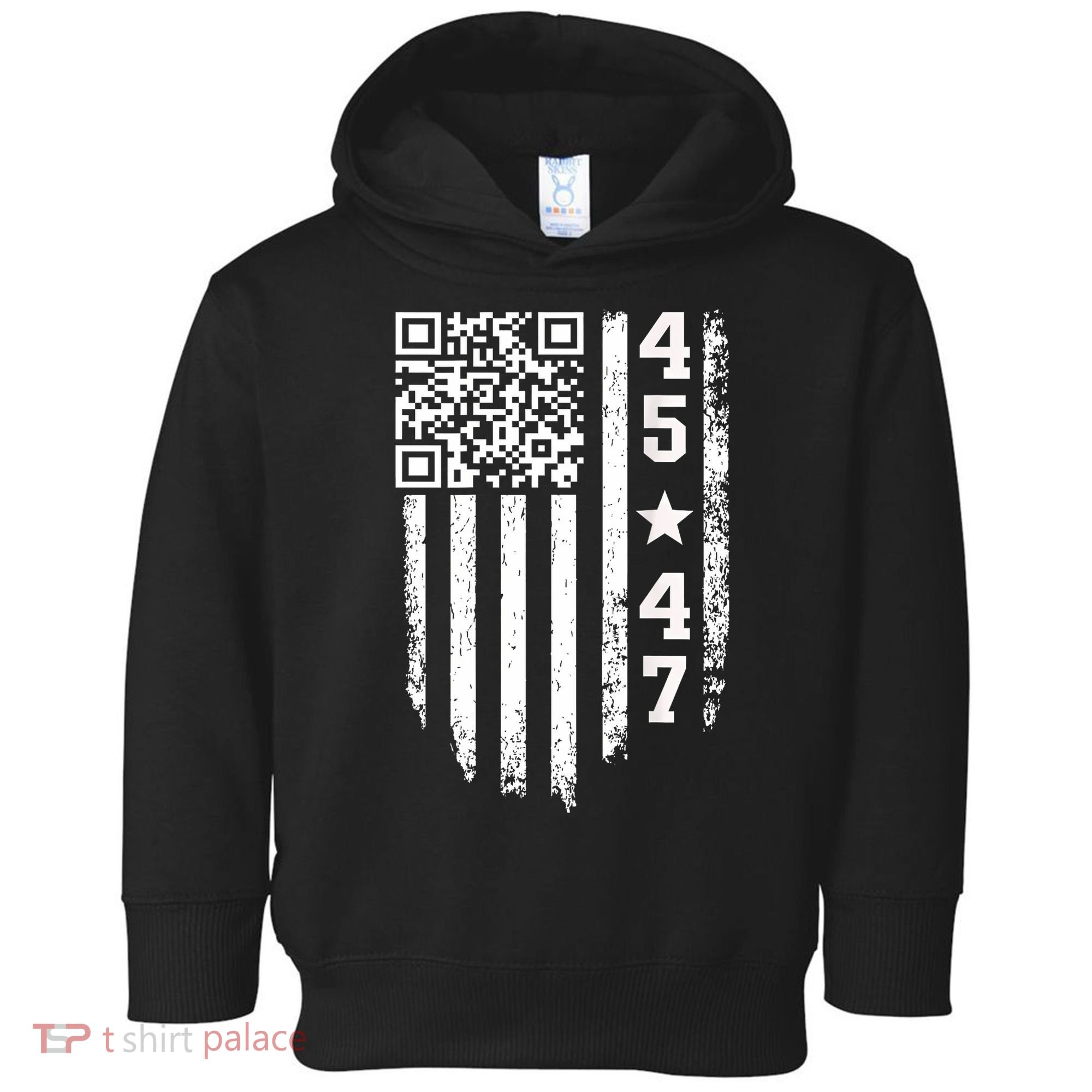 Funny Qr President Trump 4547 Trump Dancing Code Toddler Hoodie