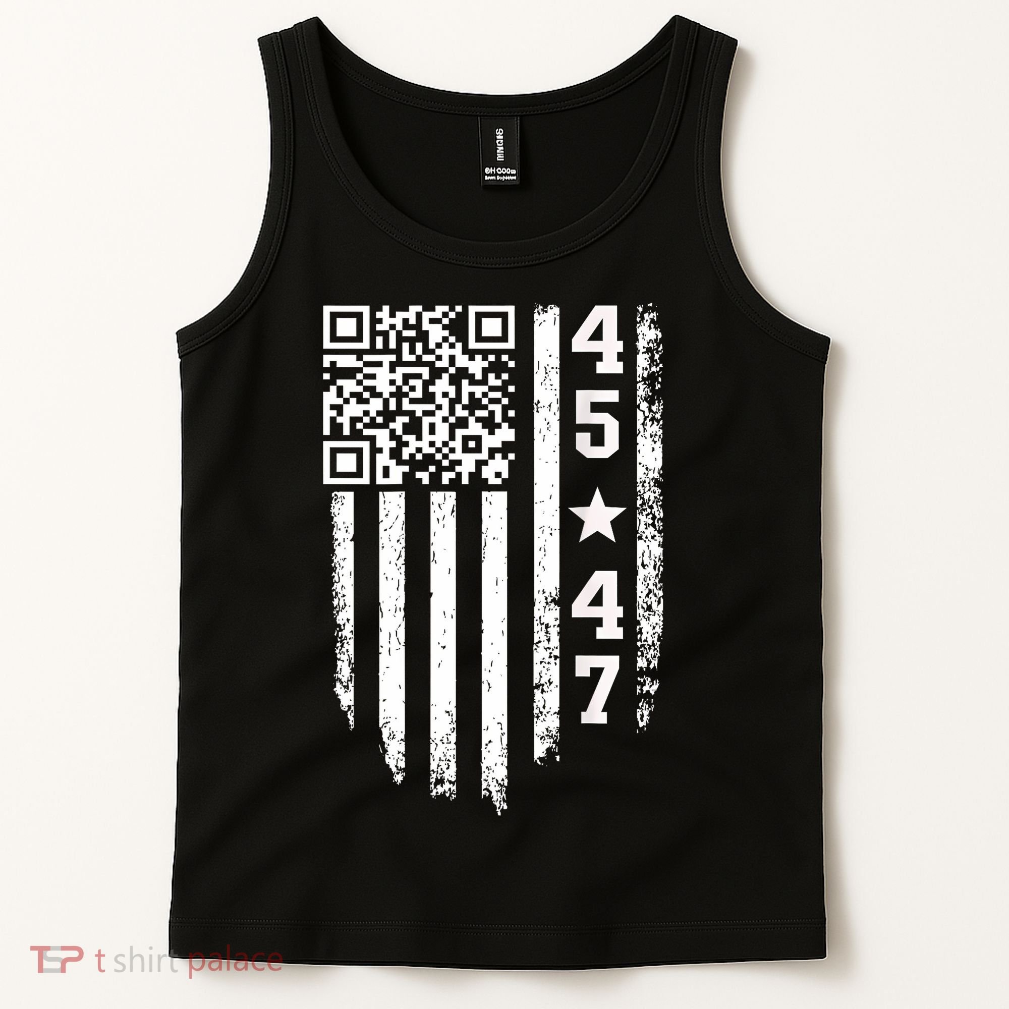 Funny Qr President Trump 4547 Trump Dancing Code Tank Top