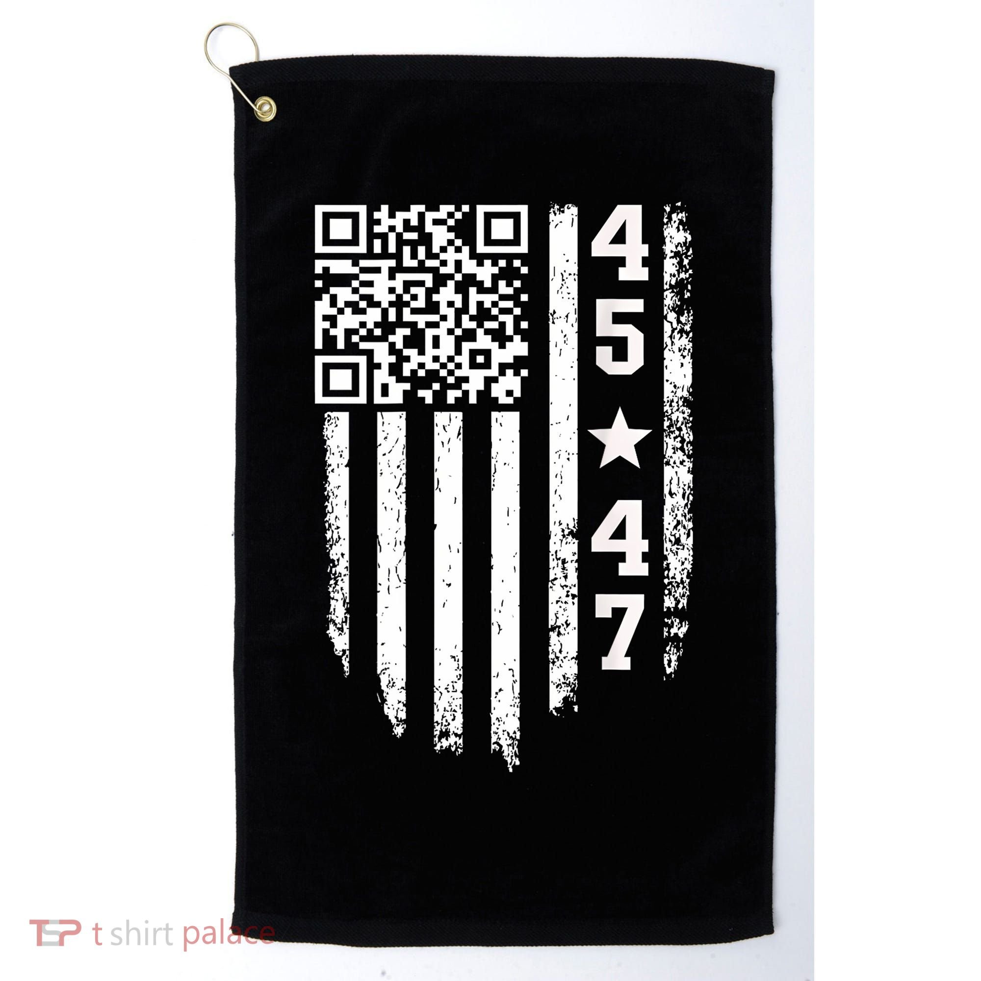 Funny Qr President Trump 4547 Trump Dancing Code Golf Towel