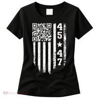 Funny Qr President Trump 4547 Trump Dancing Code Women's T-Shirt thumb 0