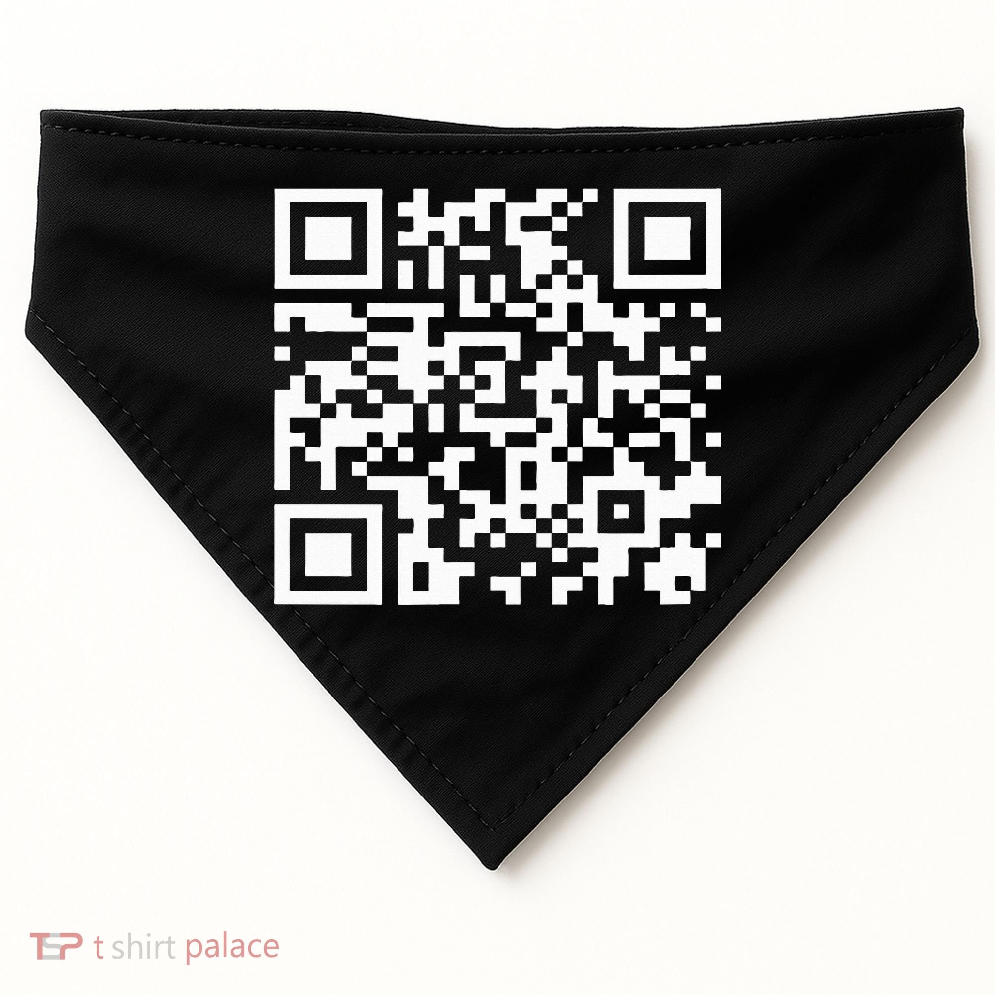 Funny Qr President Trump Dance Code 2025 USA-Made Doggie Bandana