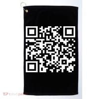 Funny Qr President Trump Dance Code 2025 Golf Towel thumb 0