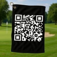 Funny Qr President Trump Dance Code 2025 Golf Towel thumb 1