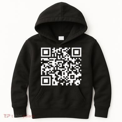 Funny Qr President Trump Dance Code 2025 Kids Hoodie