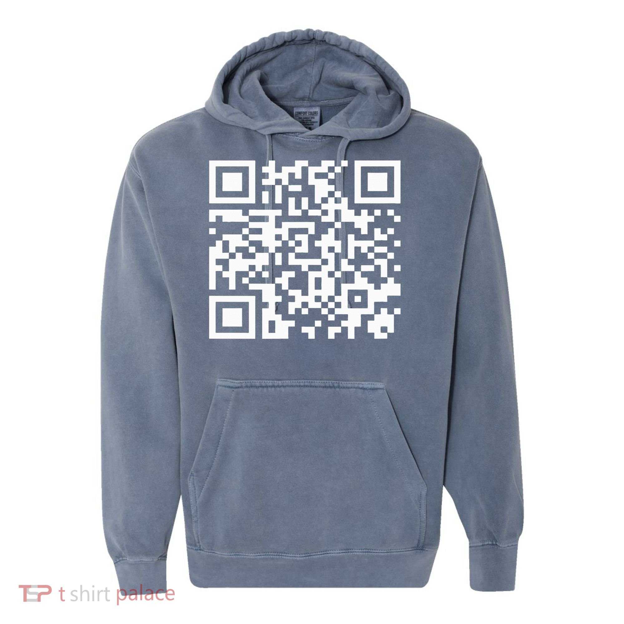 Funny Qr President Trump Dance Code 2025 Comfort Colors Garment-Dyed Hooded Sweatshirt
