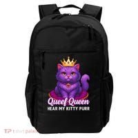 Funny Queef Queen Cat Hear My Kitty Purr Backpack thumb 0