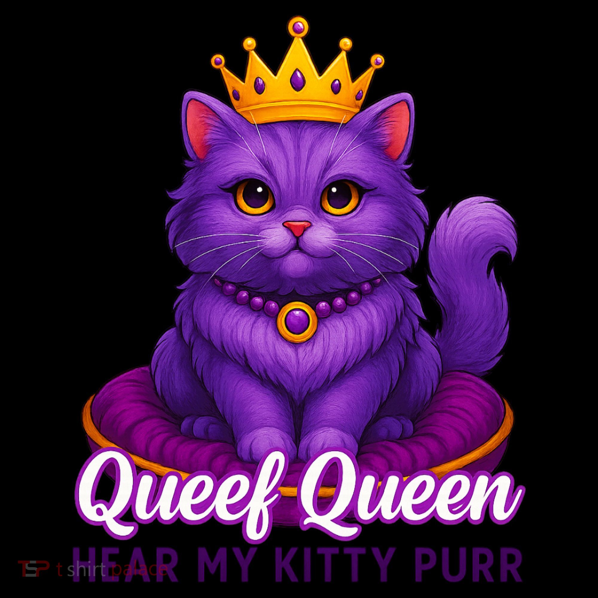 Funny Queef Queen Cat Hear My Kitty Purr Coffee Mug